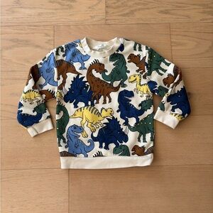 H&M dinosaurs print sweatshirt, size US 3/4T